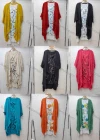 Wholesale Women's Elegant Crew Neck Floral Midi Dress & Cardigan Set - Liuhuamall