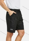Wholesale Men's Performance Workout Letter Jacquard Solid Athletic Shorts With Zip Pockets - Liuhuamall