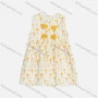 Wholesale Girls Cute Crew Neck Sleeveless Floral Keyhole Back Short Tank Dress 2227# preview
