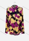 Wholesale Women's Vintage Long Sleeve Floral Print Button Down Shirts - Liuhuamall
