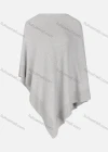 Wholesale Women's Casual Round Neck Plain Pullover Knit Cape - Liuhuamall