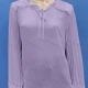 Wholesale Women's Casual Plain Ruffle Neck Puff Sleeve See Through Ruffle Trim Blouse 11# Clothing Wholesale Market Liuhua