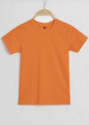 Wholesale Girls' Basics Casual Plain Short Sleeve Round Neck T-Shirt - Liuhuamall