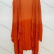 Wholesale Women's Casual Long Sleeve Gradient Stiching Color Loose Fit Cardigan Orange Clothing Wholesale Market Liuhua