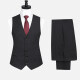 Men's Formal Striped Single Breasted Waistcoat & Pants 2 Piece Suit Set 1Y1A9871# Black Clothing Wholesale Market -LIUHUA