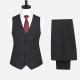 Men's Formal Striped Single Breasted Waistcoat & Pants 2 Piece Suit Set 1Y1A9876# Black Clothing Wholesale Market -LIUHUA