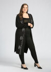 Wholesale Women's Plus Size Elegant Long Sleeve Open Front Embroidery Cardigan - Liuhuamall