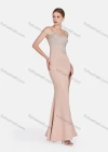Wholesale Women's Sexy Spaghetti Strap Split Thigh Rhinestone Plain Maxi Evening Dress - Liuhuamall
