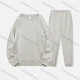 Wholesale Men's Casual Plain Long Sleeve Sweatshirt Pullover Set With Custom Embroidery Logo JM-8218A & JM-FS11266-01# Light Gray Clothing Wholesale Market Liuhua