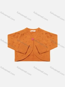 Wholesale Baby's Long Sleeve One Button Plain Sweater Cardigan, LIUHUA CLOTHING WHOLESALE