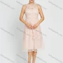Wholesale Women's Sleeveless Lace Neck Embroidery Lace Backless Midi Cocktail Party Dress preview