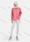 Wholesale Women's Casual Plain Long Sleeve Patch Pocket Shirt 1304# - Liuhuamall