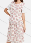 Wholesale Women's Casual Splicing Tee & Floral Print Midi Skirt Set - Liuhuamall
