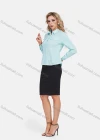 Wholesale Women's Polka Dot Fake Pockets Button Closure Casual Shirt - Liuhuamall