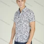 Wholesale Men's Short Sleeve Button Front Botanical Print Casual Shirt preview