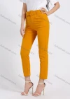 Wholesale Women's High Waist Zipper Fly Plain Slant Pocket Casual Slim Fit Cropped Pant With Belt - Liuhuamall