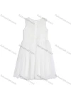 Wholesale Girls Sleeveless Zip Back Embroidery Beads Lace Flower Girl Dress - Liuhuamall