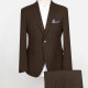 Men's Formal Plain Two Buttons Flap Pockets Blazer & Suit Pants 2-Piece Suit Sets DB220420-2# 10# Clothing Wholesale Market -LIUHUA