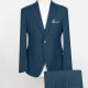 Men's Formal Plain Two Buttons Flap Pockets Blazer & Suit Pants 2-Piece Suit Sets DB220420-2# 13# Clothing Wholesale Market -LIUHUA