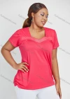 Wholesale Women's Daily Short Sleeve Square Neck Rhinestone Top 2 Piece Set - Liuhuamall