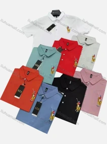 Wholesale Men's Casual Plain Label Short Sleeve Polo Shirt, LIUHUA CLOTHING WHOLESALE