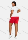 Wholesale Women's Casual 2 Piece Letter Short Sleeve Top & Shorts Set 28077# - Liuhuamall