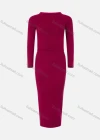 Wholesale Women's 2-Piece Round Neck Long Sleeve Top & Bodycon Skirt Plain Sets - Liuhuamall