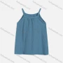Wholesale Girls Cute Cold Shoulder Sleeveless Shirred Short Cami Dress 2223# preview