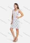 Wholesale Women's Scoop Neck Argyle Sequin Sleeveless Mesh Hem Short Tank Dress - Liuhuamall