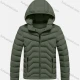 Wholesale Kids Casual Hooded Long Sleeve Zipper Pocket Thermal Puffer Jacket Army Green Clothing Wholesale Market Liuhua