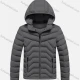 Wholesale Kids Casual Hooded Long Sleeve Zipper Pocket Thermal Puffer Jacket Dark Gray Clothing Wholesale Market Liuhua