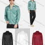 Wholesale Men's Fashion Leopard Print Jacquard Long Sleeve Button Down Shirt LH14# preview