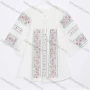 Wholesale Women's Casual Vintage Embroidery Tie Neck 3/4 Sleeve Blouse W03# preview