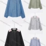 Wholesale Women's Casual Splicing Rhinestone Long Sleeve Buttons Down Shirts W05# preview
