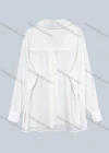 Wholesale Women's Casual Plain Back Button Down Long Sleeve Patch Pocket Shirts - Liuhuamall
