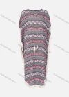 Wholesale Women's African Batwing Sleeve Vintage Tribal Folkloric Print Tassel Decor Kaftan Dress - Liuhuamall