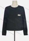 Wholesale Women's Casual Crew Neck Long Sleeve Sewing Label Plain Sweatshirt - Liuhuamall
