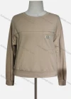 Wholesale Women's Casual Crew Neck Long Sleeve Sewing Label Plain Sweatshirt - Liuhuamall