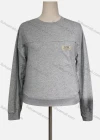 Wholesale Women's Casual Crew Neck Long Sleeve Sewing Label Plain Sweatshirt - Liuhuamall