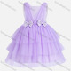 Wholesale Girls Cute Sleeveless Lace Bow Knot Tiered Flower Girl Dress 230647# Purple Guangzhou Clothing Wholesale Market & Suppliers -LIUHUAMALL