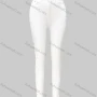Wholesale Women's Casual Patch Pocket Criss Cross Drawstring Plain Skinny Jeans 4204# preview