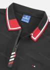 Wholesale Men's Casual Short Sleeve Quarter Zipper Embroidery Logo Polo Shirts - Liuhuamall