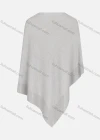Wholesale Women's Casual Round Neck Plain Pullover Knit Cape - Liuhuamall