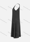 Wholesale Women's Casual Button Front Round Neck Plain Tank Maxi Dress - Liuhuamall
