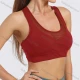 Wholesale Women's Sporty Scoop Neck Racerback Plain Mesh Splicing Crop Tank Top 1# Clothing Wholesale Market Liuhua
