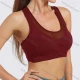 Wholesale Women's Sporty Scoop Neck Racerback Plain Mesh Splicing Crop Tank Top 16# Clothing Wholesale Market Liuhua