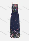 Wholesale Women's Spring Sleeveless Keyhole Neck Floral Butterfly Print Cami Maxi Dress - Liuhuamall