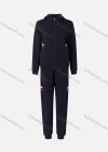 Wholesale Men's Casual Striped Long Sleeve Zip Drawstring Hoodie & Ankle Length Jogger 2 Piece Set 23-2# - Liuhuamall
