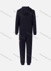 Wholesale Men's Casual Striped Long Sleeve Zip Drawstring Hoodie & Ankle Length Jogger 2 Piece Set 23-2# - Liuhuamall