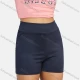 Wholesale Women's Casual Plain High Waist Stretch Biker Shorts 2180-1# Navy Clothing Wholesale Market Liuhua